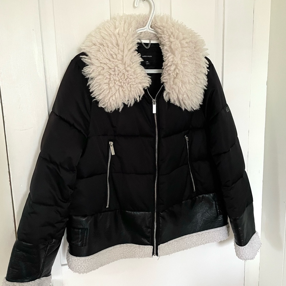 Karen Mullen Black and Cream Jacket